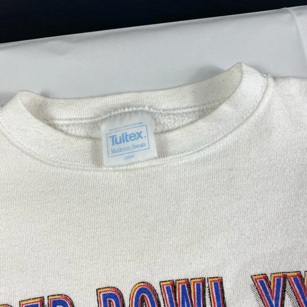 Tultex White Super Bowl XXVI Sweatshirt - Picture 5 of 7